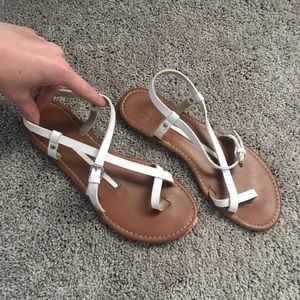White sandals
